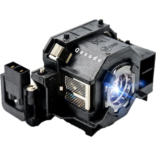 Qexudu v13h010l41 Projector lamp for epson elp-lp41 powerLite Home Cinema s5 s6 s6+ 77c 78 ex21 ex30 ex50 ex70 eb-s62 EMP-s5 h283a h284a Replacement Projector Bulb