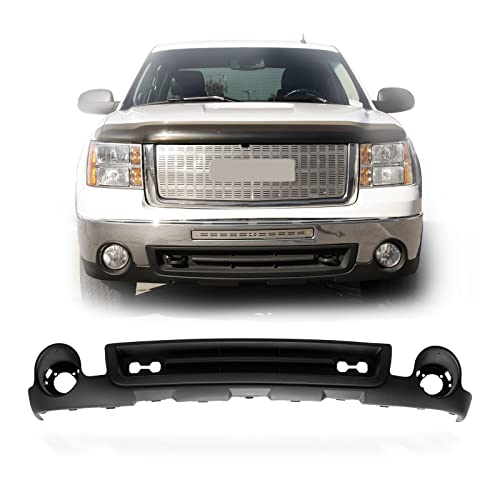 Perfit Liner New Replacement Parts Front Lower Bumper Cover Deflector With fog light holes Compatible With 2007-2013 GMC Sierra 1500 GM1015100 15131299
