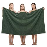 REDKISS Pack of 1 Jumbo Bath Sheet, 40 x 80 Inches Microfiber Oversized Bath Towel for Bathroom, Extra Large & Lightweight, Quick-Dry, Super Soft & Highly Absorbent, Perfect to Wrap Yourself In, Olive