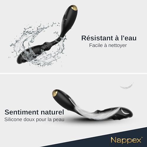 Masseur prostate vibrant Nappex Dios à vagues de vibrations réglables - 5