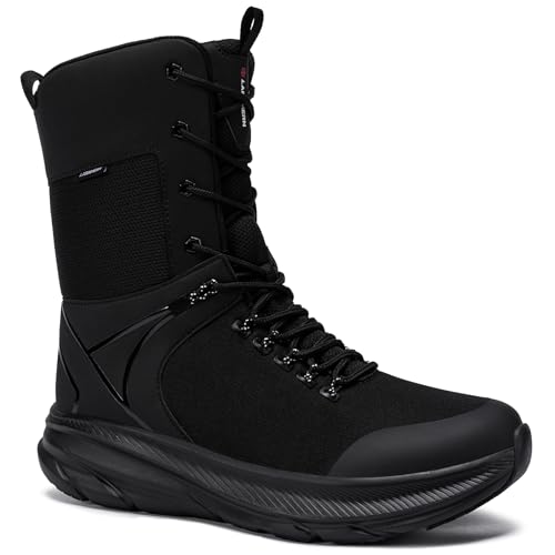 LARNMERN Botas Táticas Militares de Trabalho Masculinas, Botas Leves para Caminhada, Antiderrapantes