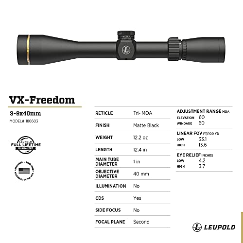 Leupold VX-Freedom 3-9x50mm Riflescope Leupold VX-Freedom 3-9x50mm Riflescope