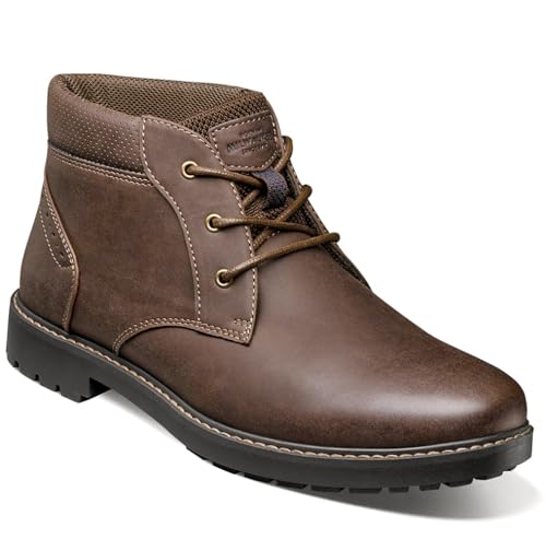 Nunn Bush Men's Delton Plain Toe Chukka Boot Desert Mid-top Ankle Casual Lace Up