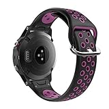 Instalación:esta banda de reloj diseñada con orificios de gas transpirables y cierres de cierre,hace que su banda de reloj sea resistente y segura,apta para deportes,negocios,natación,fiestas y ropa de día y noche las 24 horas.