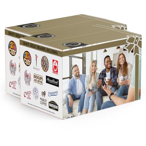 Image of Crazy Cups Flavored Coffee Pods Variety Pack for Keurig K Cups Brewers, Assorted Flavored Coffee Sampler, 80 Count