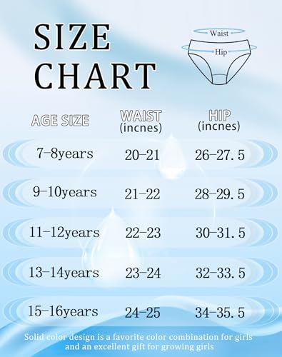 Finihen Teen Girls Underwear Seamless Big Girls Panties No Show Multipack.2