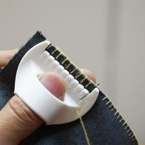 4Pcs Sewing Templates for Even Stitching, Seam Guides Kit for Consistent Stitches, DIY Stitching Guide Tool Seam Finishing, Quilting & Sewing Aids (White-4mm &3mm)