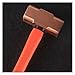 Professional Copper Octagonal Hammer with Solid Fiber Handle - Non-Magnetic Hand Tool for Woodworking(3P)