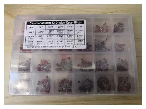Kit de condensateurs céramiques 2PF-100NF de 960 pièces pour vos réparations