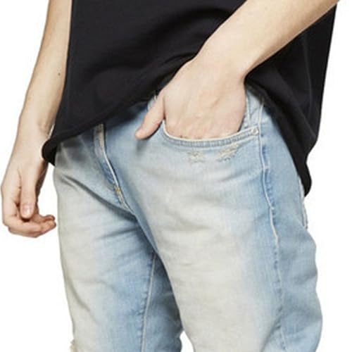 Men’s Black Jeans Slim Fit Ripped Distressed Denim Pants Casual Work Stretch Jeans for Men4