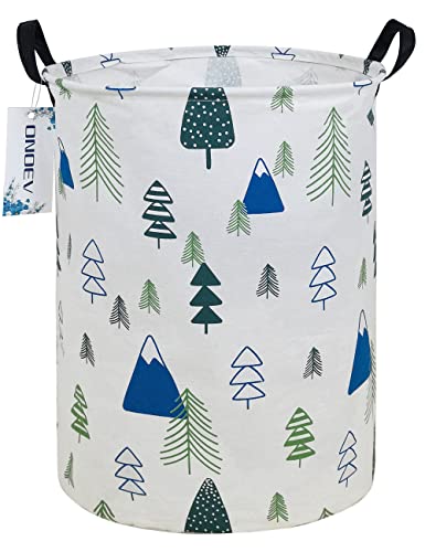 Image of ONOEV Round Fabric Storage Bin,Decorative Basket,Organizer Basket with Handles,for Clothes Storage,books and 19.7inch(H) x 15.7inch(D)