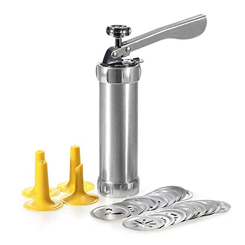 Máquina De Biscoito Modelador Com 20 Formas 4 Bicos Bolacha