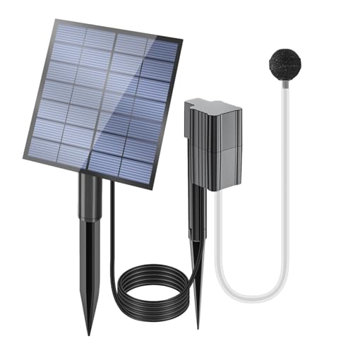 Aérateur solaire pour étang - Pompe à air solaire pour aquarium, pompe à air solaire, aérateur d'étang, aérateur d'étang à énergie solaire, aérateur de bassin solaire