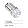 Mudder 10 Pieces 1004 Marine LED Replacement Bulb 90 Bulb for Boat Navigation Lights BA15D LED for Boat Lights Bow Stern Marine Replacement Boat Accessories, 12V