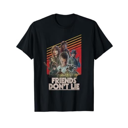 Stranger Things Friends Don't Lie Poster Camiseta
