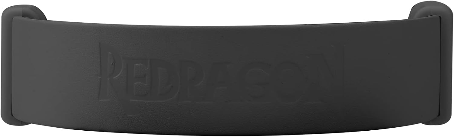 Imagem frontal do fone de ouvido com fundo branco liso.