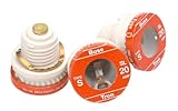 Bussmann BP/SL-20 20 Amp Time Delay Loaded Link Rejection Base Plug Fuse, 125V UL Listed Carded,...