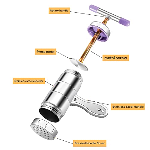 Noodle Making Machine,Stainless Steel Manual Noodles Press,Machine Pasta Maker,Noodle Mould #TOP3