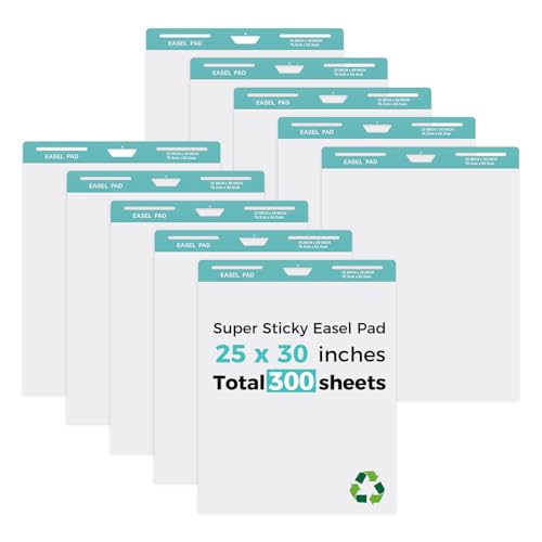 Papier autocollant enseignant FAHKNS grand chevalet effaçable blanc 300 feuilles