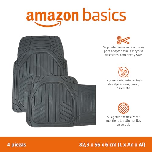 Alfombrillas de coche universales de PVC negras para camioneta y auto 2