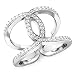 925 Sterling Silver Cubic Zirconia CZ Band Ring