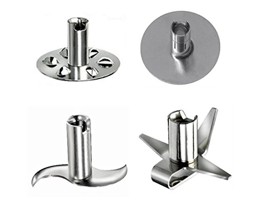 Bamix Blender Replacement Blade Set for All Models (4 Blades) Multi-purpose Blade, Meat/Vegetable Blade, Blender Blade & Beater blade