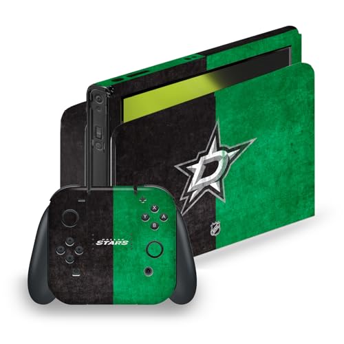 Skin Nintendo Switch OLED NHL Dallas Stars Autocollant Vinyle pour Soirées Gaming