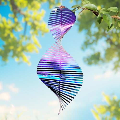 Metall-3D-Windspiel, Windrad Regenbogen, Windrad-Hängeschild für den...