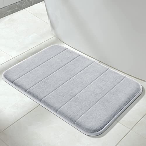 Yimobra Memory Foam Bath Mat Large Size, 43 x 61 cm, Soft and Comfortable, Super Water Absorption, Non-Slip, Thick