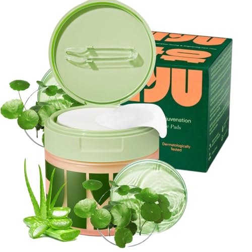 100 PCS Centella Toner Pads - Moisturizing Cotton Pads - Hydrating Exfoliating Korean Toner Pads - Facial Cotton Pad with Snail Mucin Lighten Dullness & Reduce Wrinkles & Boost Firmness