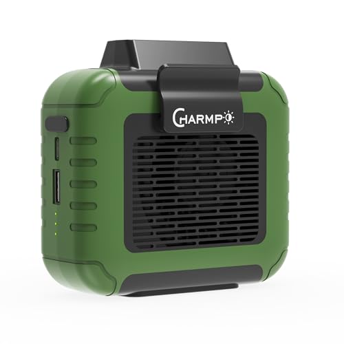 Image of Portable Waist Fan - 6000mAh Battery, 3 Speeds, Strong Airflow, Up to 16 Hours Working Time, Portable Hands-Free Cooling Belt Clip Fan for Construction Workers, Couriers, and Campers
