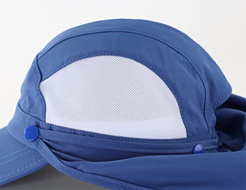 Connectyle Kids Sun Hat with Removable Neck Flap UPF 50+ Sun Protection Baseball Cap Summer Beach Sun Hats 3-6 Years4