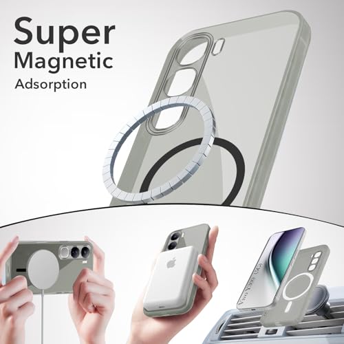 Image of Jkobi Lifetime Anti-Yellow MagSafe Compatible Clear Back Cover Case for Vivo Y300 (Sleek Hard Crystal | Shockproof and Camera Protection)