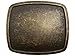 Western Plain Rectangular Hammered Vintage Belt Buckle (Antic Gold)