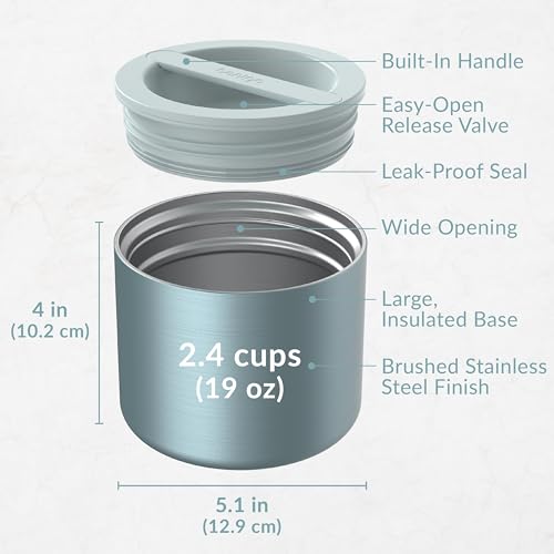 Image of Bentgo Stainless Steel Insulated Food Container, Leak-Proof, 19 fl oz