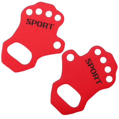 Morain Guantes antideslizantes para entrenamiento de levantamiento de pesas para hombres y mujeres, protector de palmas, guantes de entrenamiento con cinco dedos