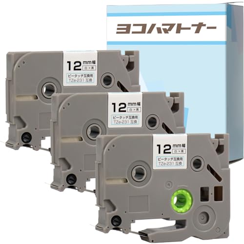 Amazon.co.jp: 【brother互換】ピータッチ 互換テープ TZe-231