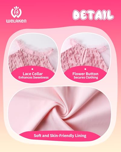 Girl Sequin Mesh Bloues Sparkle Ruffle Collar Long Sleeve Shirts Tops,5-12 Years4