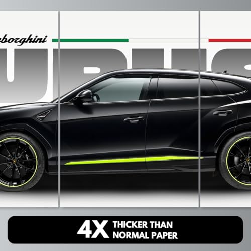 Image of Lamborghini Urus Poster | Split Design Car Poster | 3 A3 Sized Supercar Posters for Wall | Large Size (89 x 42 cm) Wall Decor | Lamborghini Car Posters for Bedroom | Lambo Supercar (B 006)