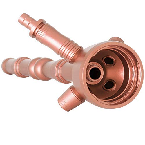 DILAW® MANYAK Shisha Set Hookah 93cm Aluminium Alu + LED Licht | Wasserpfeife Kaminkopf Komplettset Molassefänger… – Bild 5