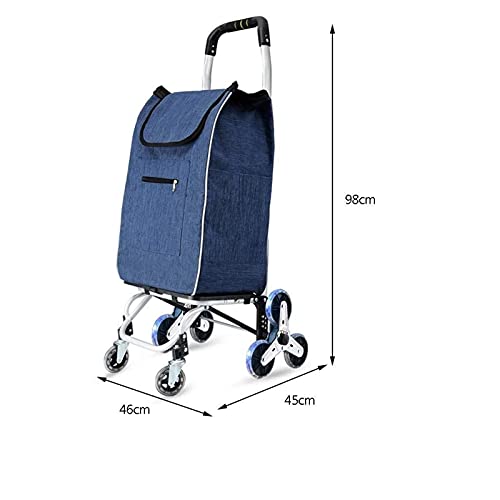 Slscyx Hand Gepäckwagen Einkaufen Trolley Haushalt Trolley Anhänger Kleine Zugwagen Kristallrad Aluminiumlegierung… – Bild 4