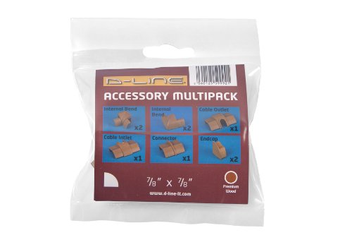 Cable and Cord Management - ¼ Round Premium Accessory Multipack - D-Line