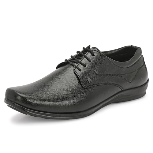 Image of Centrino Formal Shoes for Men | Lightweight Comfortable Office Shoes for Man Stylish | Cushioned Insole Lace-Up Shoes for Men | Durable TPR Sole | Trendy Classic Design Footwear for Men (8117)