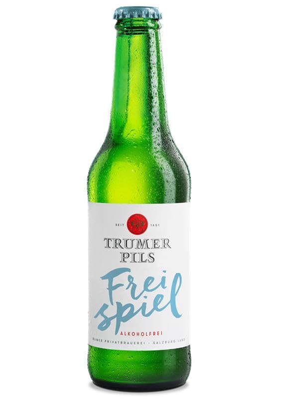 Trumer Freispiel - Alkoholfreies Pils Bier Paket - 12 x 0,33l aus Österreich Salzburg - Vielfach International Ausgezeichnet
