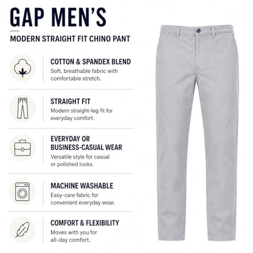 Image of Gap Men's Essential Slim Fit Chino Pants