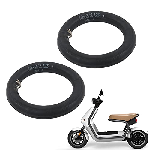 Tubos Internos, par de Tubos Internos de Borracha de Roda Dianteira de 10x2 pol. para Pneus de Scoot