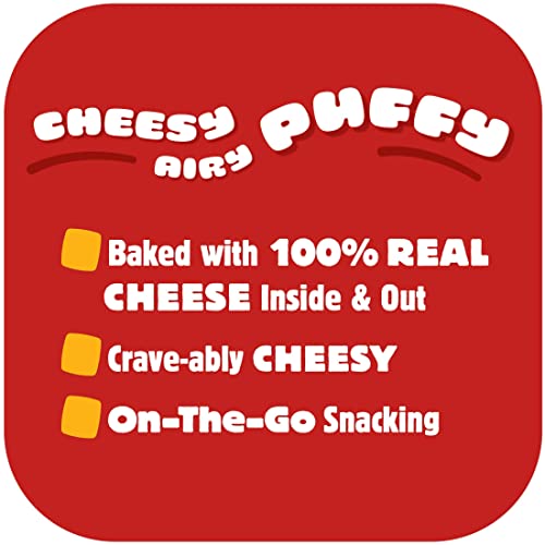 image for Cheez-It Puff'd Cheesy Baked Snacks, Puffed Snack Crackers, Kids Snack