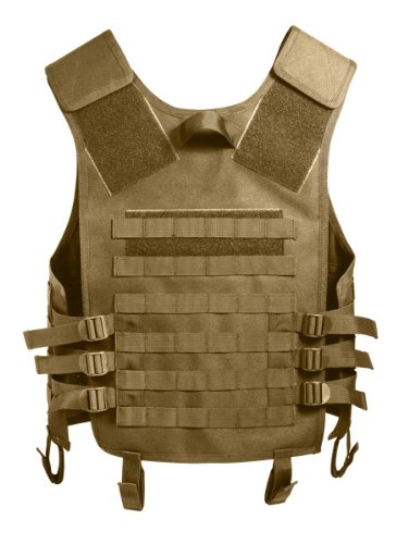 Coyote Tan Molle Modular Military Tactical Assault Vest, One Size Fits Most #TOP1