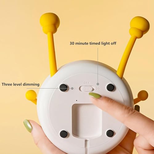 Image of Night Lamp for Bedroom | Touch Control Silicone Lamp with 7-Colour Changing Light | USB Rechargeable Bedside Girls & Boys | Warm White Diwali Decoration Light | Christmas Gift (Duck)
