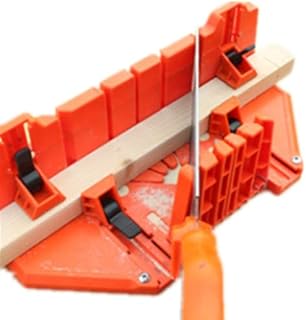 Mitre Box Saw Box, Plastic Mitre Box Pruning Saw Woodworking mitre Saw Box Multi-Angle Adjustable Mitre Saw Box Cutting Mitre Box with Multi-Angle Cutting with Clamp Hand Saw Set Adjustable